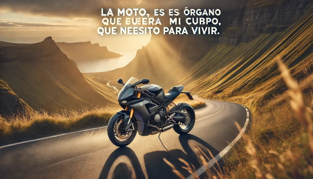 “ La única moto que se siempre mantiene perfecta, es aquella que no sale nunca del garaje”
