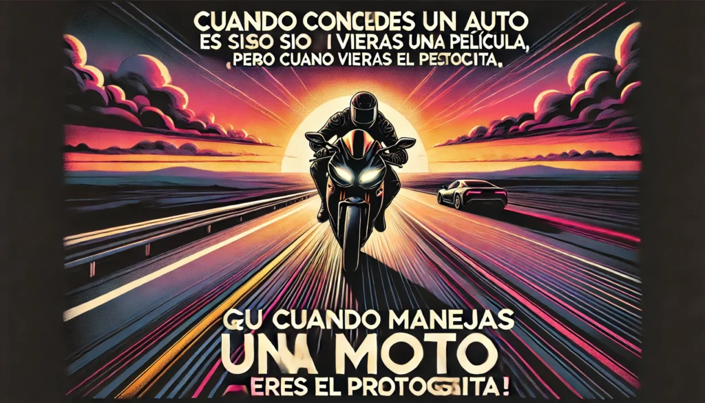 “Busqué mi libertad en todas partes y solo la encontré sobre mi motocicleta”
