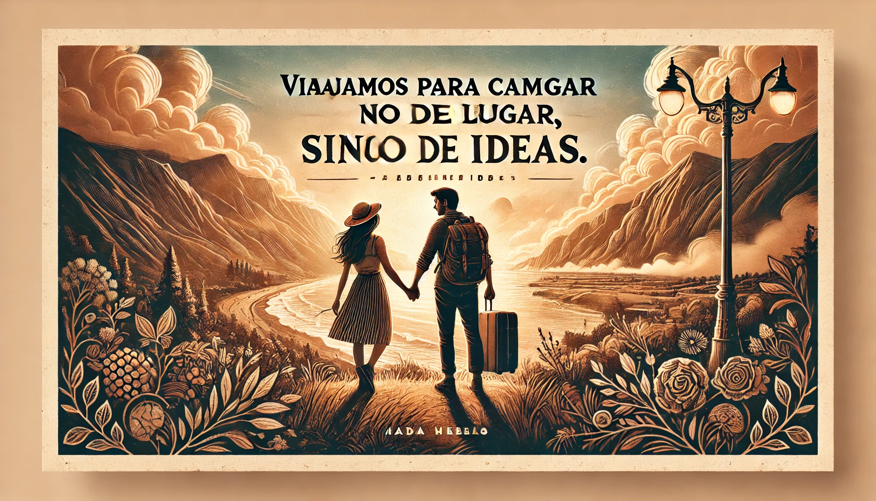 Viajar es vivir.