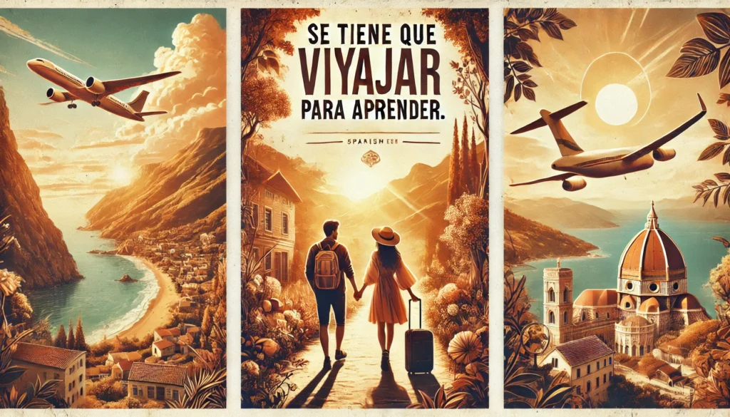 Viajar es evolucionar.
