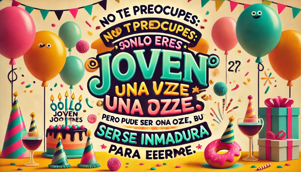 Las estadísticas demuestran que las personas que tienen más cumpleaños son las que más viven. ¡Felicidades!
