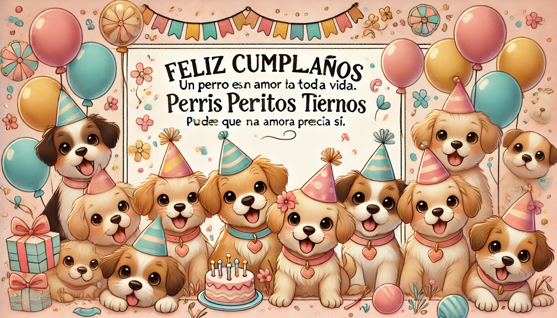 "23 Dulces Frases de Feliz Cumpleaños para Perritos Tiernos | ¡Celebra el Día Especial de tu Perro con Amor!" 1 Mi perro es la mejor compañía que podría tener. Incluso sin hablar, me entiende mejor que nadie.
