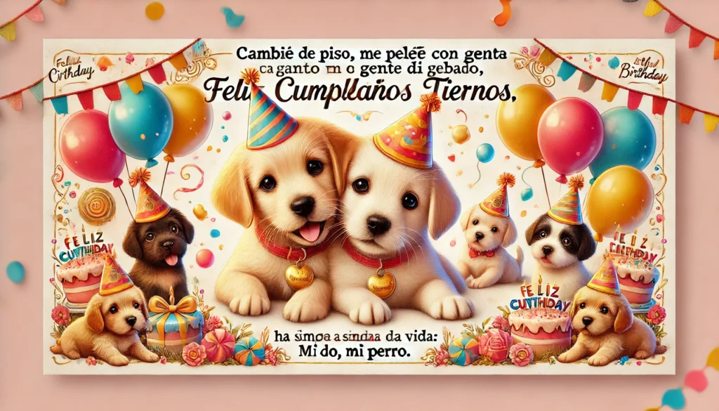 "23 Dulces Frases de Feliz Cumpleaños para Perritos Tiernos | ¡Celebra el Día Especial de tu Perro con Amor!" 2 Mi alma gemela tiene cuatro patas y pelo. ❤️