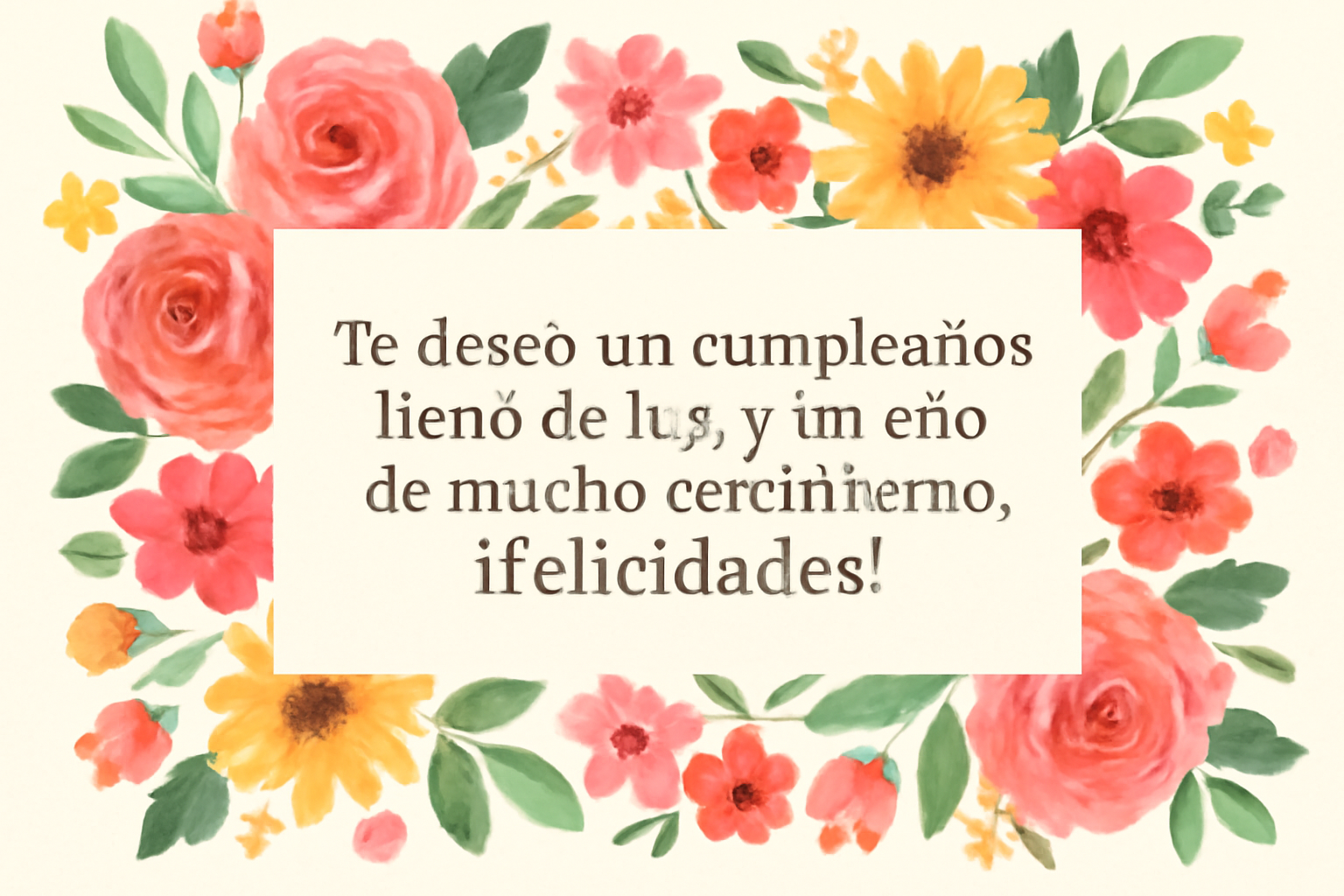Mensaje de cumpleaños con flores: 21 frases originales y emotivas para celebrar 1 ¡Muchas felicidades! Te mando un fuerte abrazo y las mejores vibras en este día.