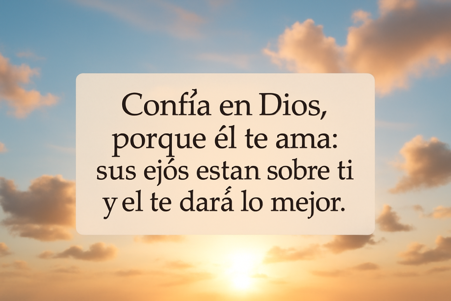 Frases ánimo Dios está contigo: 22 mensajes inspiradores para fortalecer tu fe y esperanza 🙏✨ 1 Recibe la paz del Señor en medio de los retos de la vida. Su paz guardará tu corazón y te dará descanso.