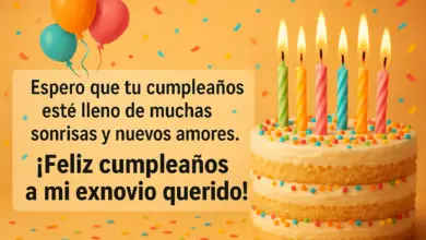 Feliz cumpleaños, exnovio. Que tengas un buen día y que todo salga como planeado, que brindes con los tuyos y que tengas un buen año.