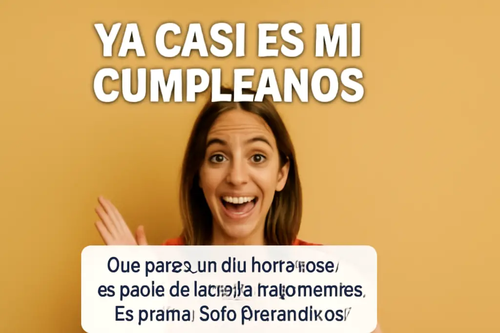 22 Frases Originales para “¡Ya Casi Es Mi Cumpleaños!” Memes: ¡Celebra con Humor! 🎉🎂 2 Ya sé que las palabras no pueden sustituir a un abrazo, pero sirven para hacerte llegar mis mejores deseos para tu cumpleaños.