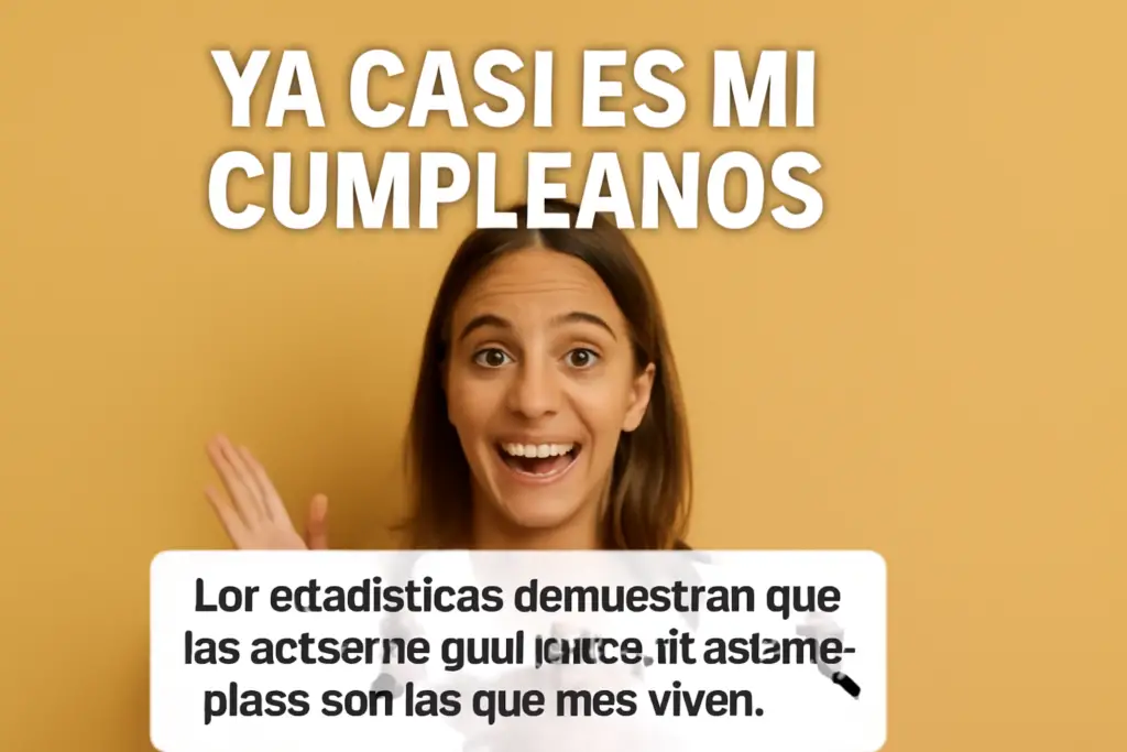 22 Frases Originales para “¡Ya Casi Es Mi Cumpleaños!” Memes: ¡Celebra con Humor! 🎉🎂 3 Recuerda el día de hoy con mucha alegría y no olvides celebrar la vida y la persona tan maravillosa que eres con tus seres queridos.
